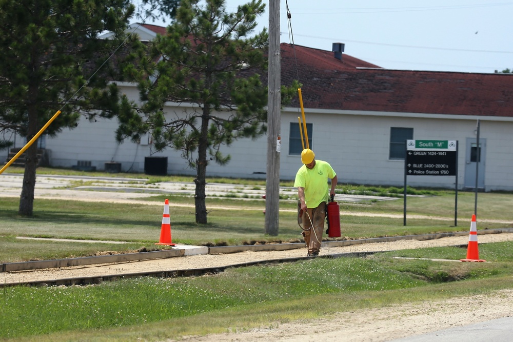 Construction operations at Fort McCoy