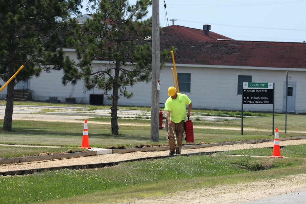 Construction operations at Fort McCoy