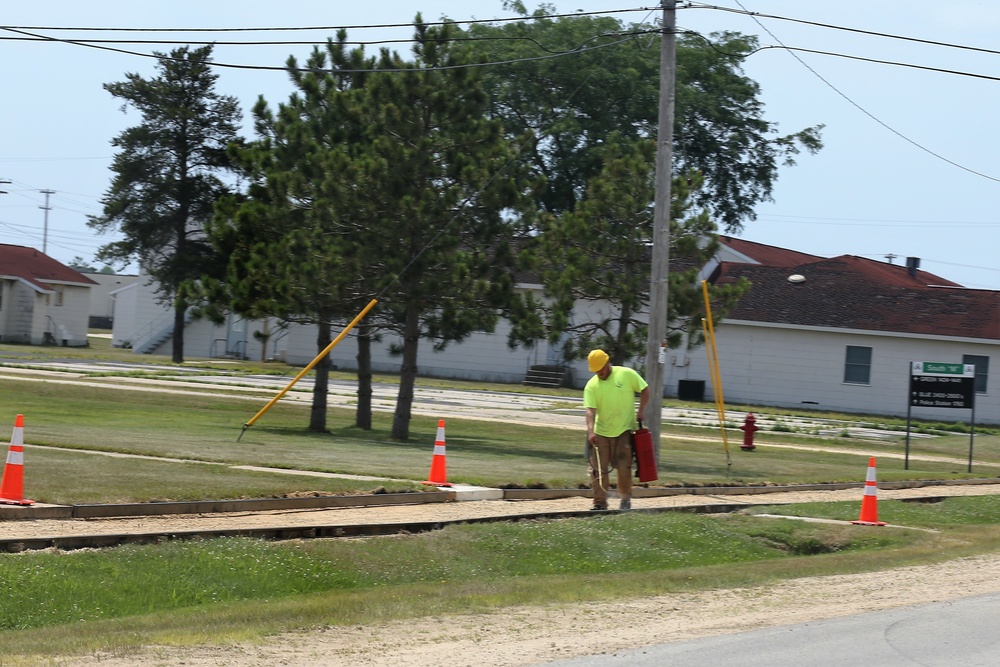 Construction operations at Fort McCoy