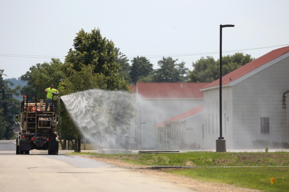 Construction operations at Fort McCoy