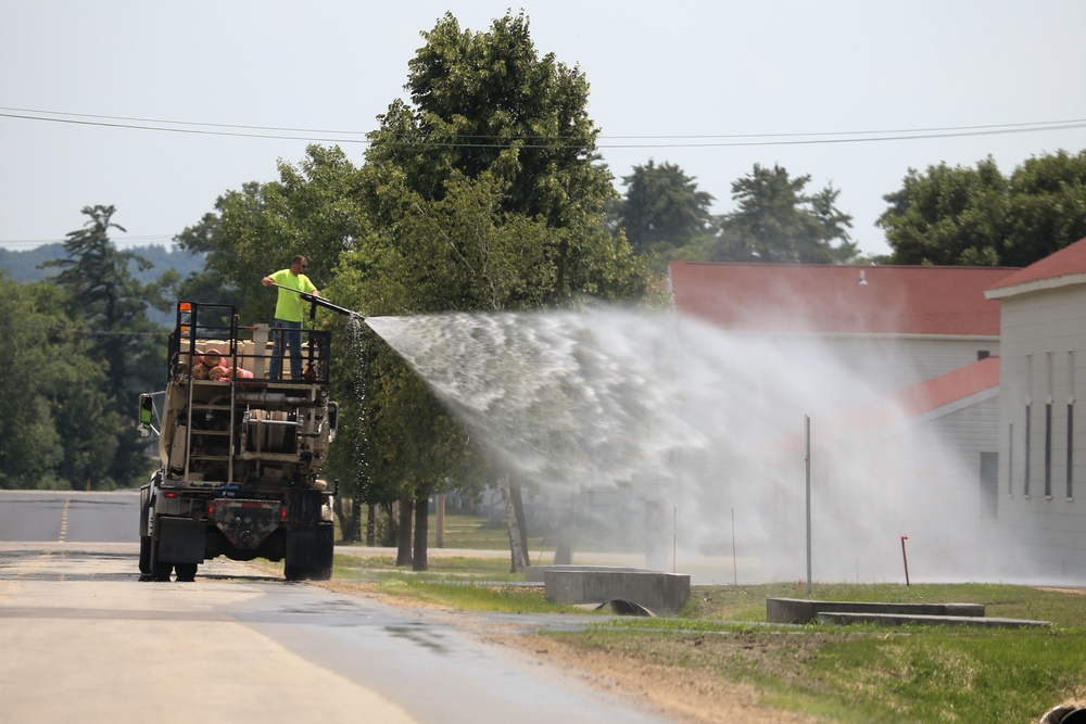 Construction operations at Fort McCoy