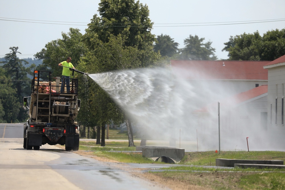 Construction operations at Fort McCoy