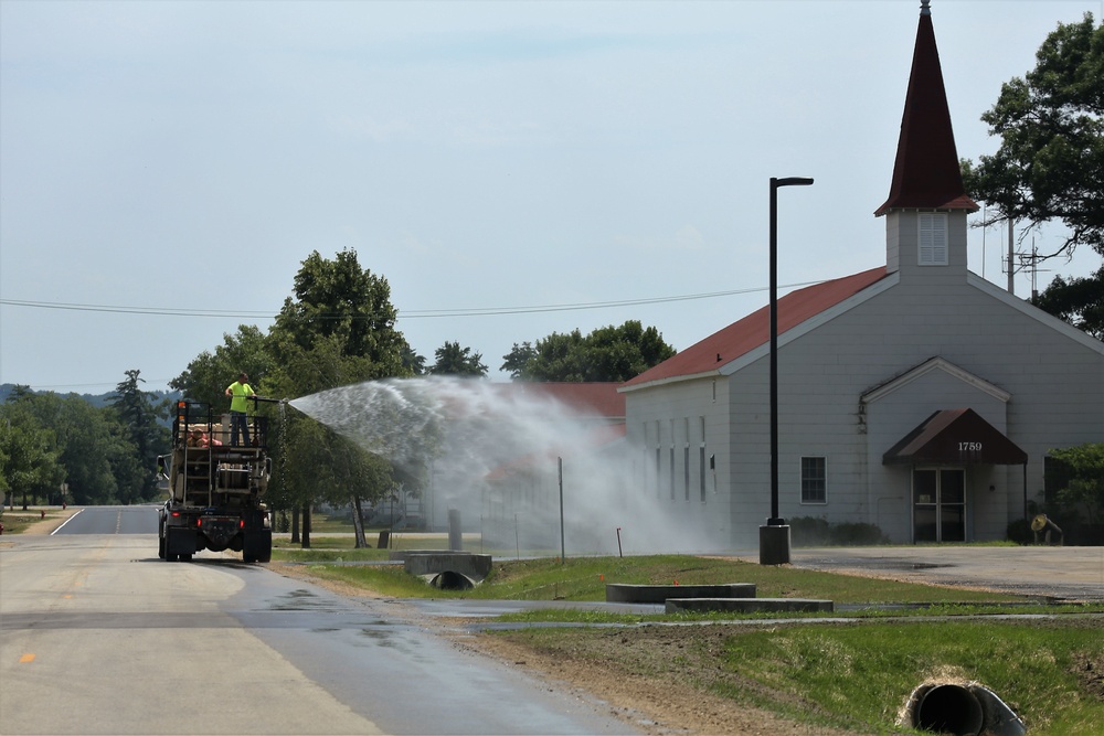 Construction operations at Fort McCoy