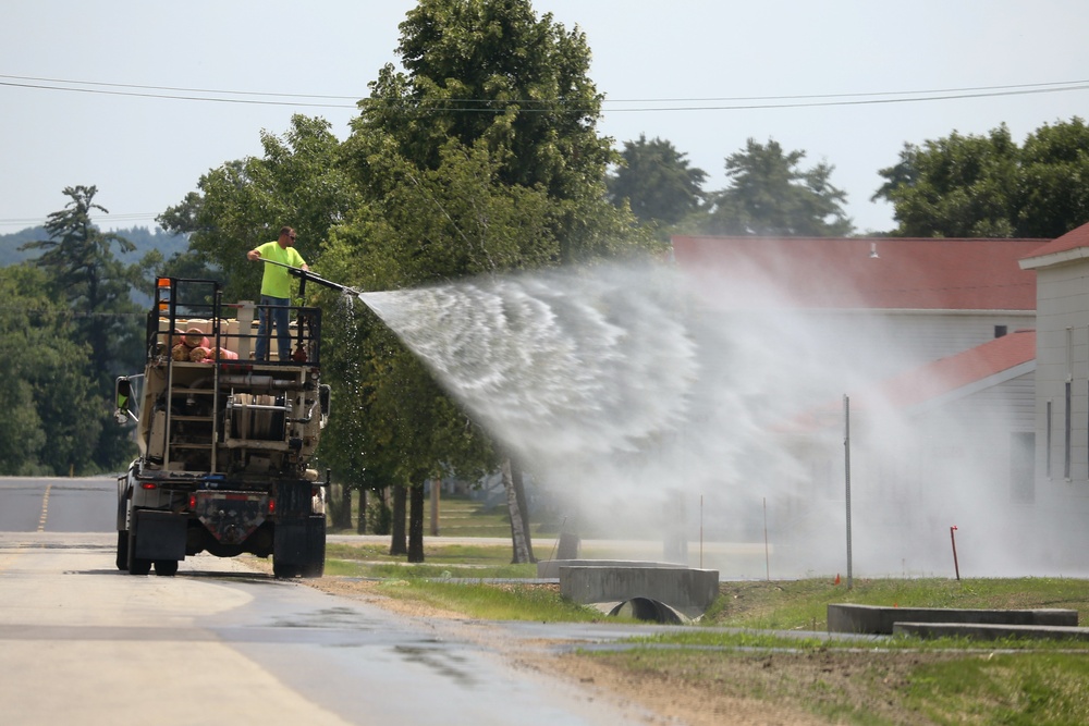 Construction operations at Fort McCoy