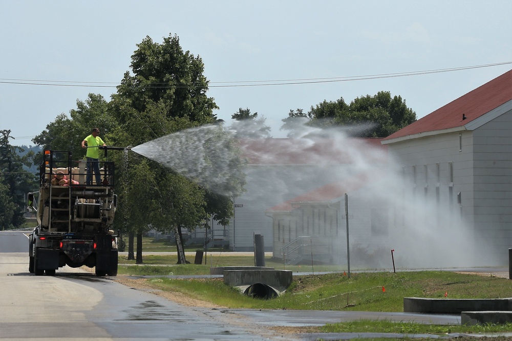 Construction operations at Fort McCoy