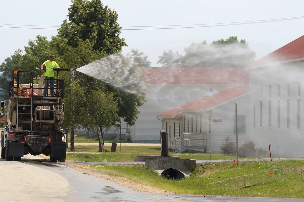 Construction operations at Fort McCoy