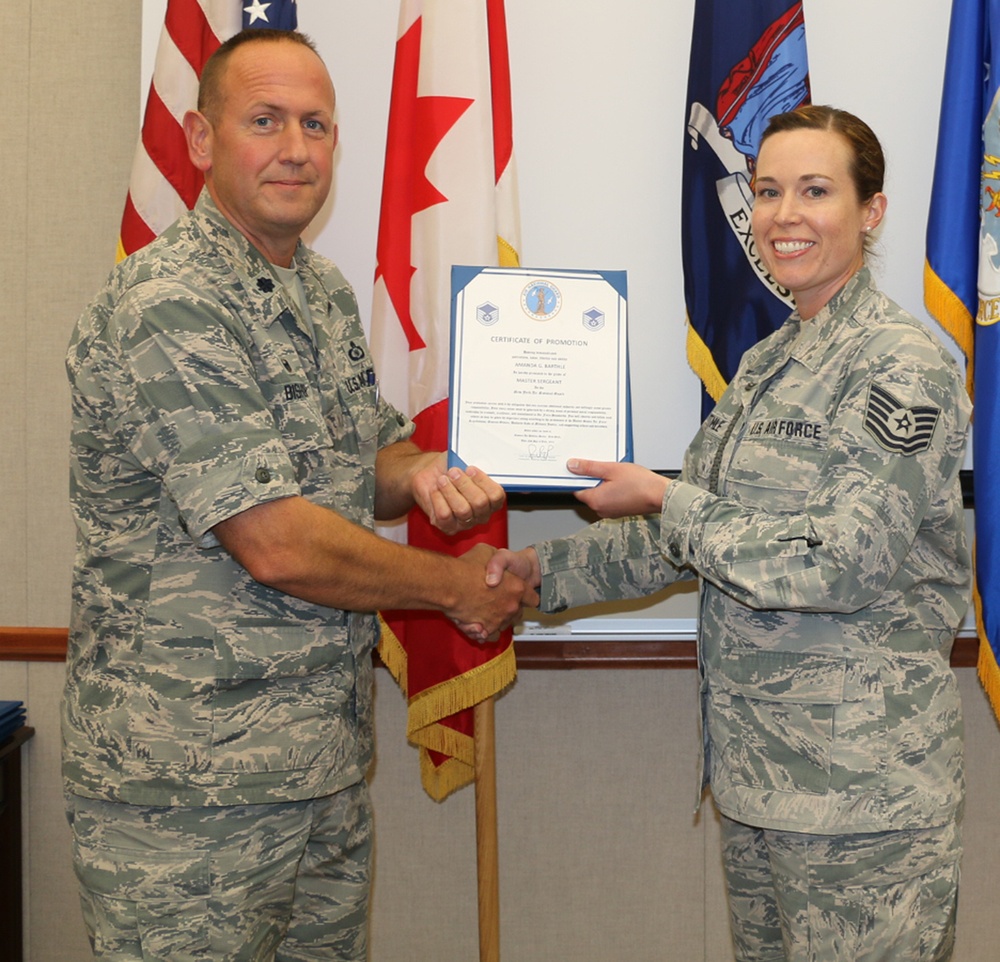 Barthle Promoted to Master Sergeant