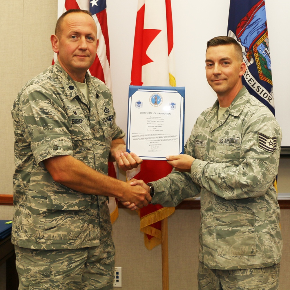 Pelland promoted to Master Sergeant