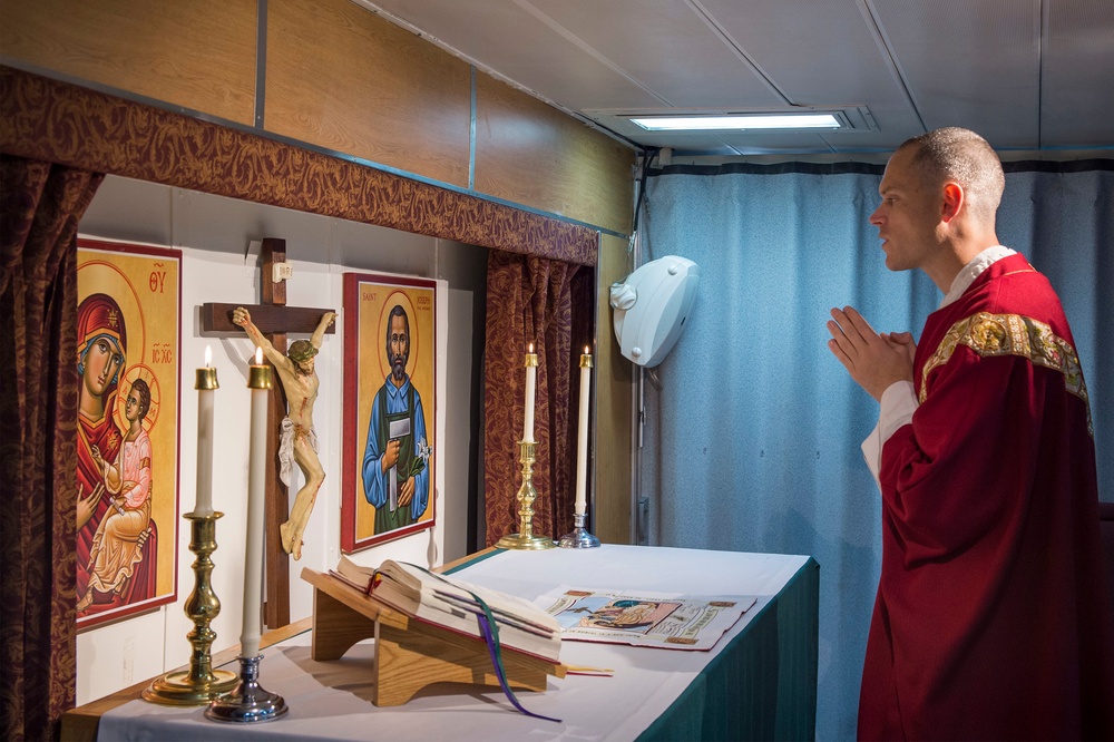 Divine Services aboard Bonhomme Richard