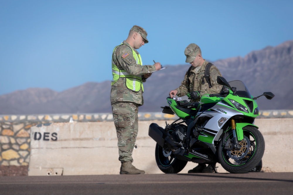 ‘Command Emphasis’: 1st AD G-4, safety hold spot motorcycle inspections