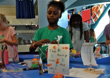 Campers Invade Naval Museum
