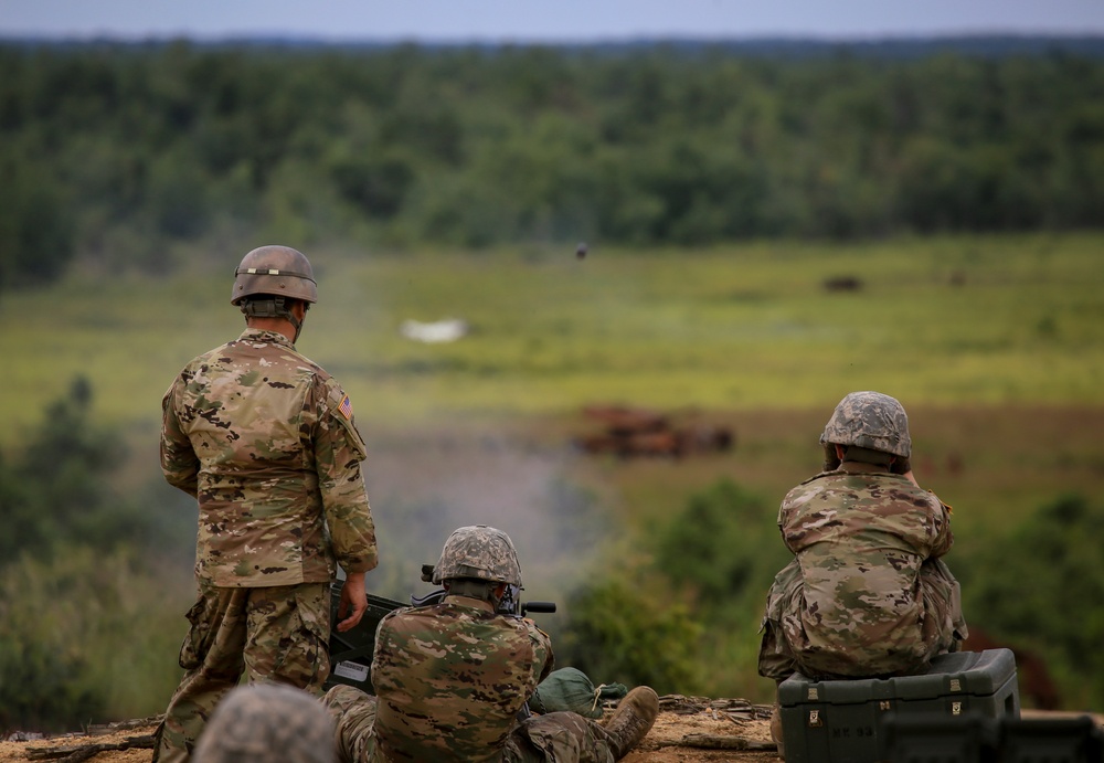 Infantry Soldiers train with Mk 19 grenade launcher