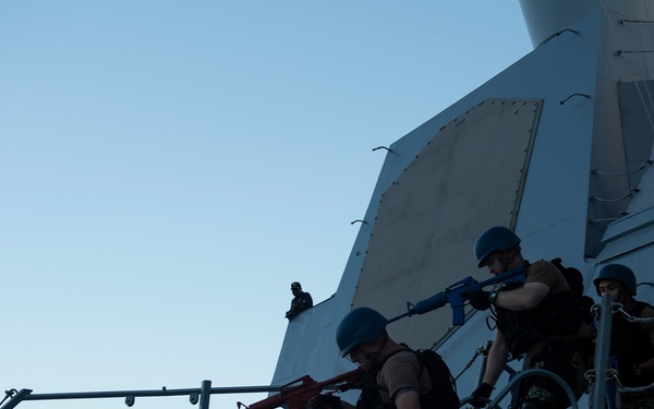 USS Preble conducts VBSS training