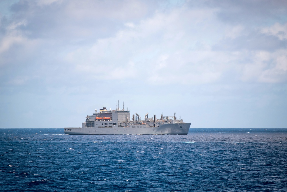 USNS Charles Drew sails with partner nations during RIMPAC
