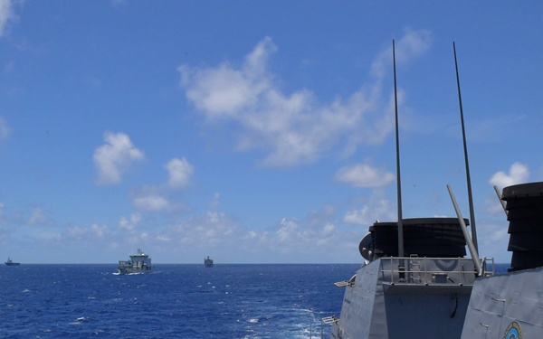USS O’kane sails with partner nations during RIMPAC 2018 photo exercise