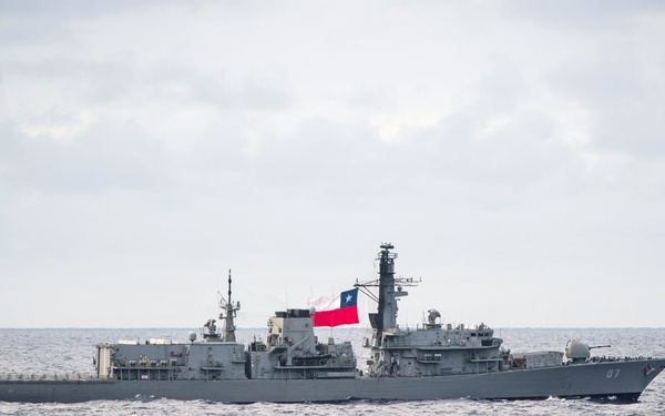 CNS Almirante Lynch Underway During RIMPAC 2018