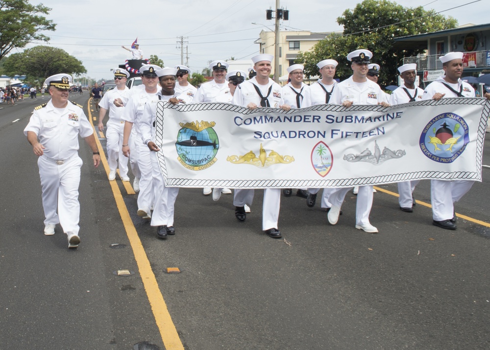 COMSUBRON 15 Celebrates 74th Guam Liberation Day During Parade