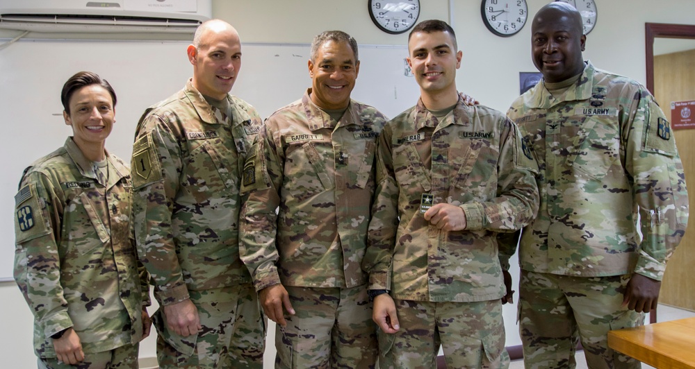 U.S. Army Lt. Gen. Michael X. Garrett, U.S. Army Central commanding general visits Soldiers in Qatar