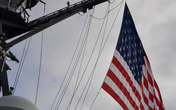 USS O’Kane sails with partner nations during RIMPAC