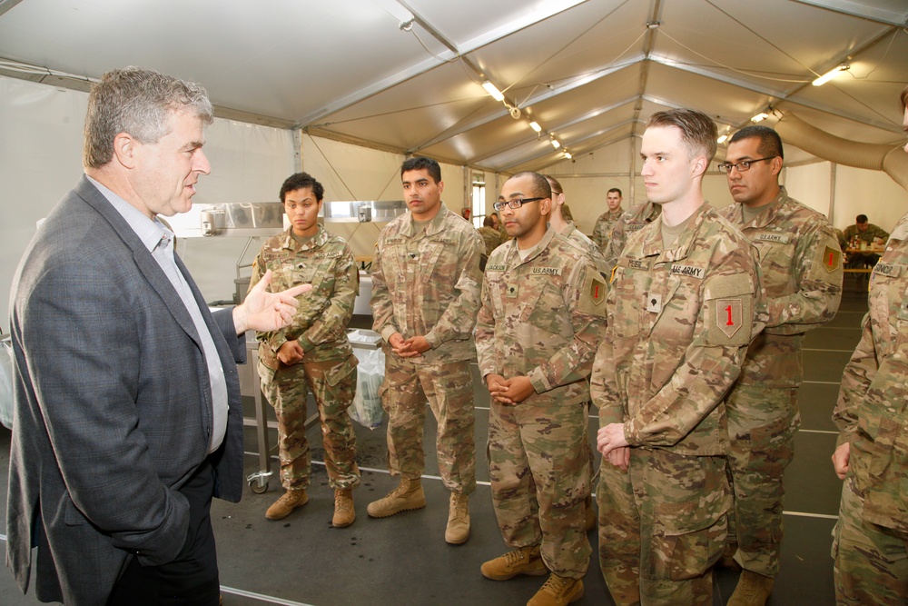 Assistant SecDef visits 1ID in Poland