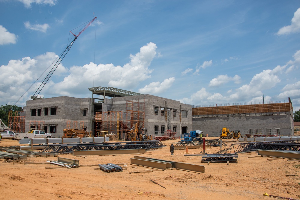 Progress Photos of on going Constrution at School on Maxwell