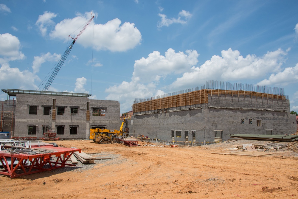 Progress Photos of on going Constrution at School on Maxwell