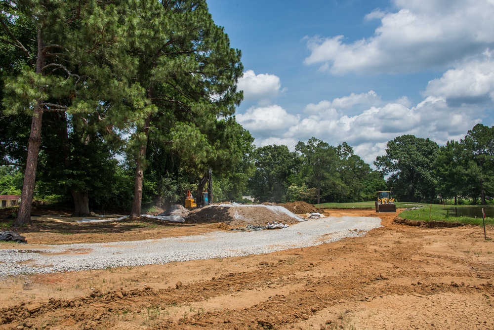 Soil replacement at Maxwell Golf Course