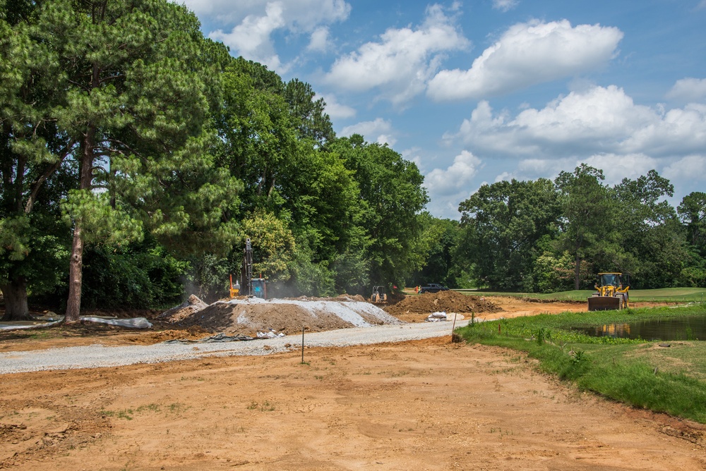 Soil replacement at Maxwell Golf Course