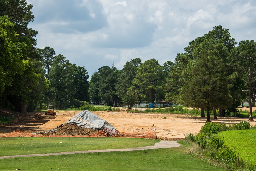 Soil replacement at Maxwell Golf Course