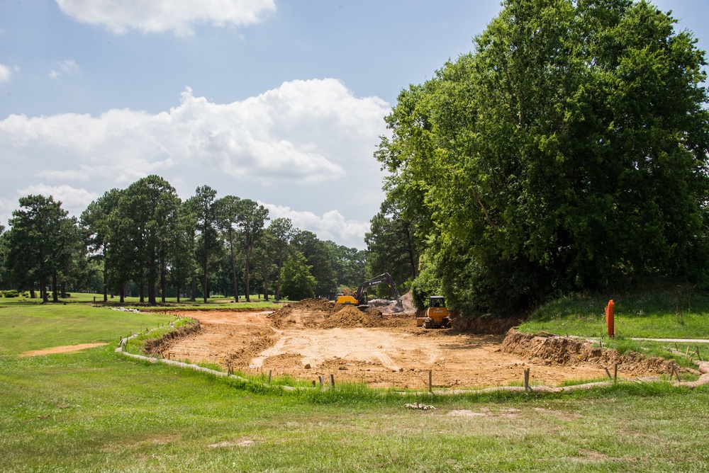 Soil replacement at Maxwell Golf Course