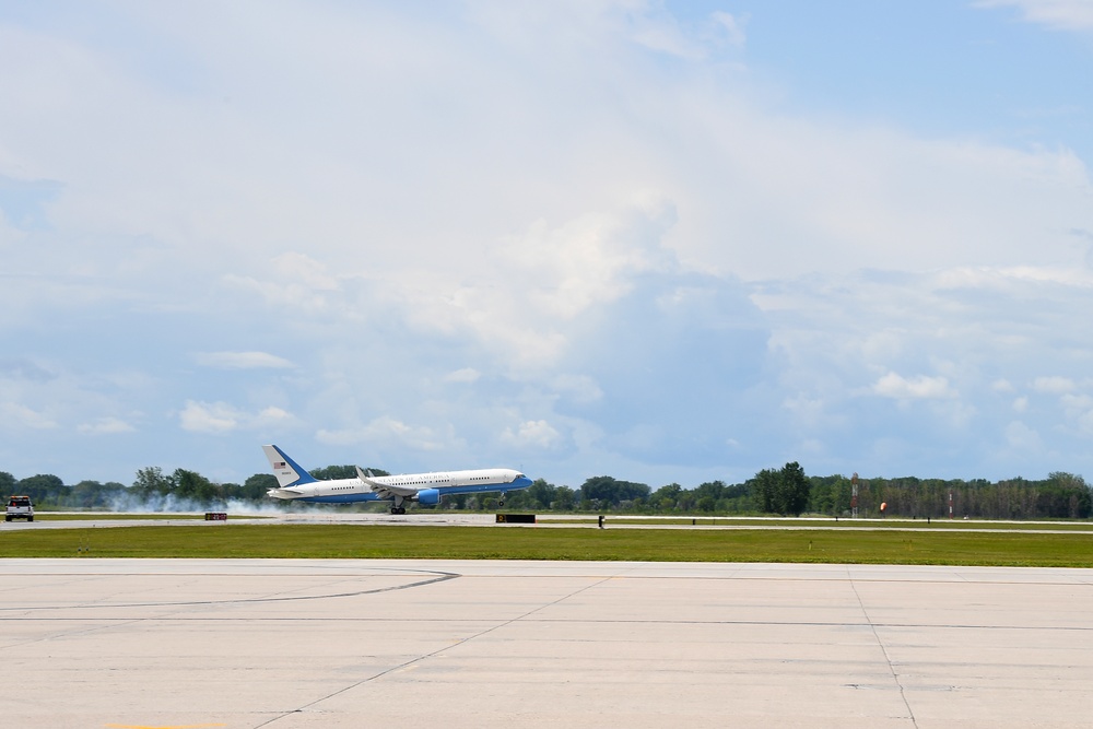 Vice president of the United States visits 319th Air Base Wing