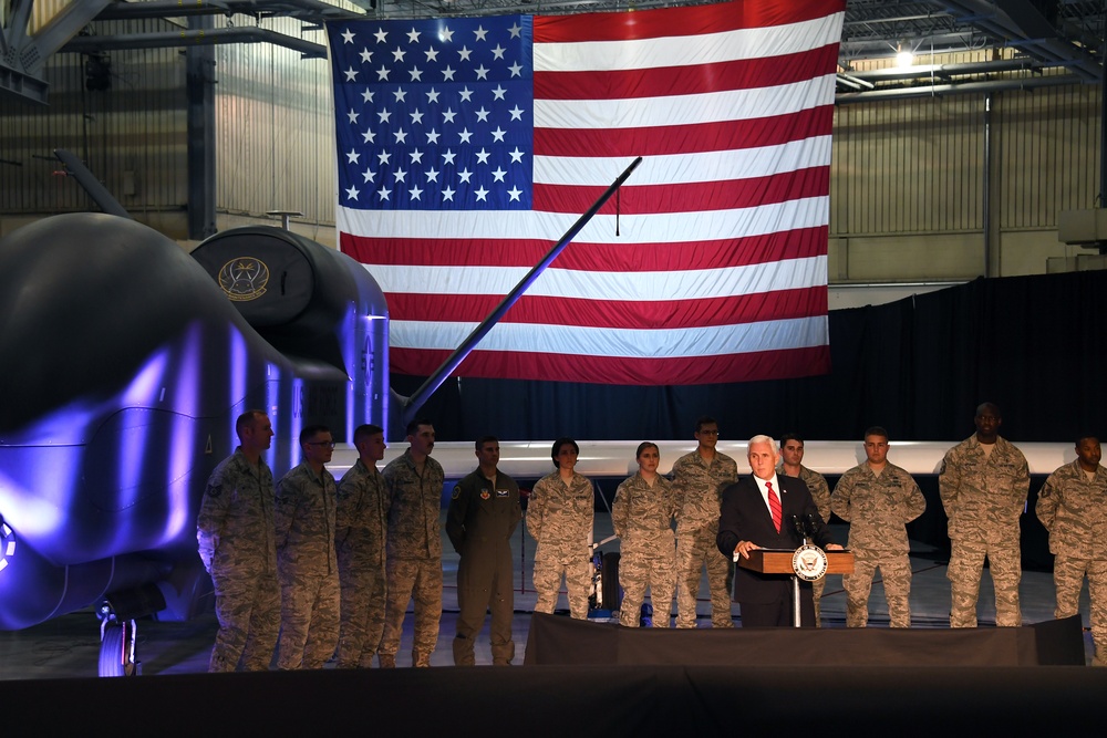 Vice president of the United States visits 319th Air Base Wing