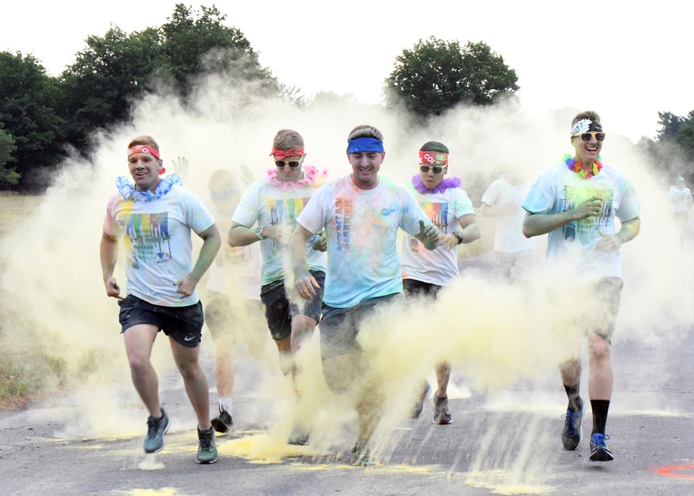 Fort Drum community members get colorful during fun run