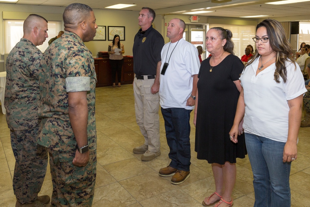 Col. Karega recognized during Quarterly Awards Breakfast