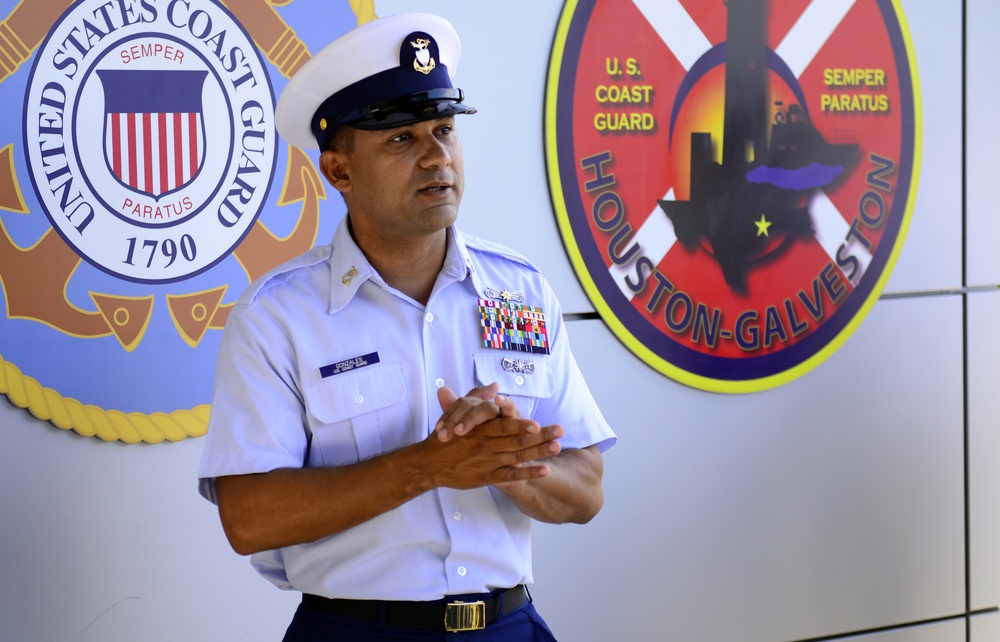 Sector Houston-Galveston Command Master Chief Change of Command Ceremony