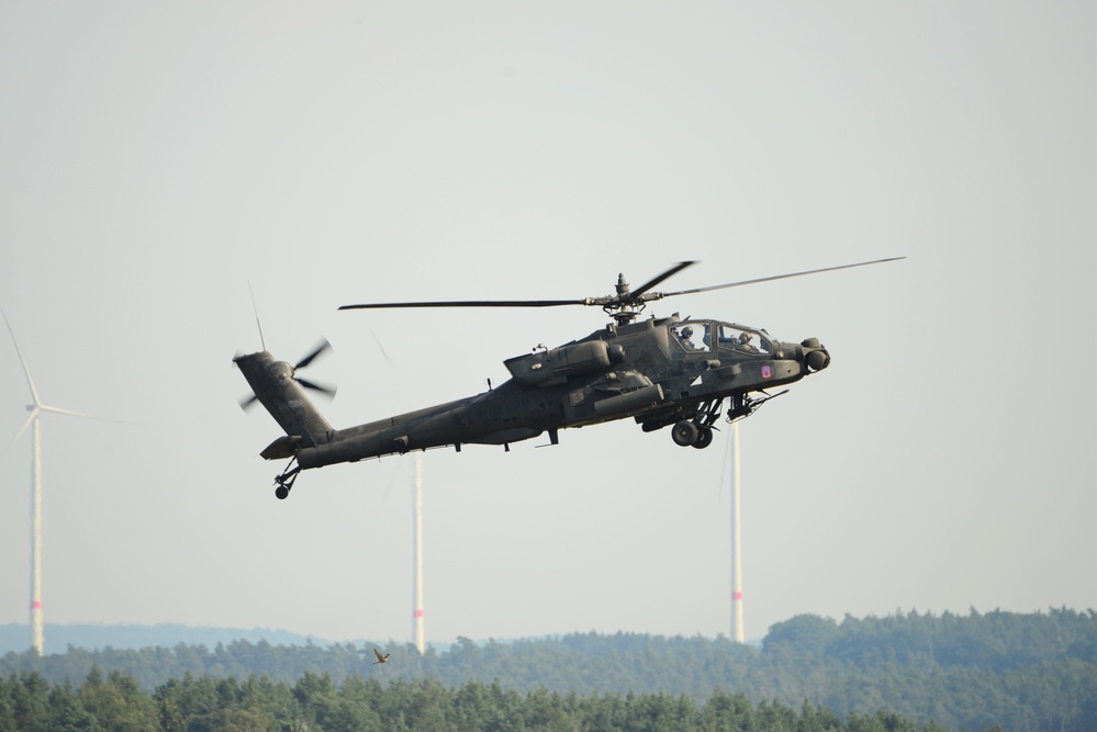 Apache Helicopter Traffic Pattern Training Flight