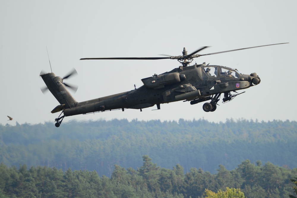 Apache Helicopter Traffic Pattern Training Flight