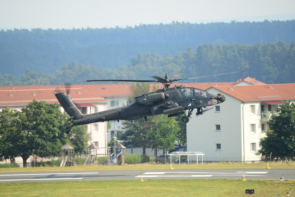 Apache Helicopter Traffic Pattern Training Flight