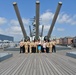 An iconic view of turret #1 aboard the USS Wisconsin