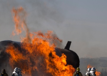 JFTB firefighters train in aircraft rescue and firefighting