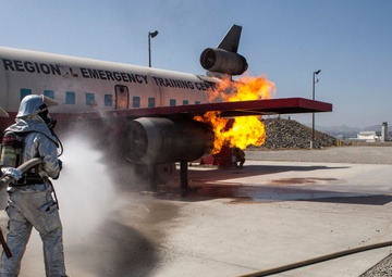 JFTB firefighters train in aircraft rescue and firefighting