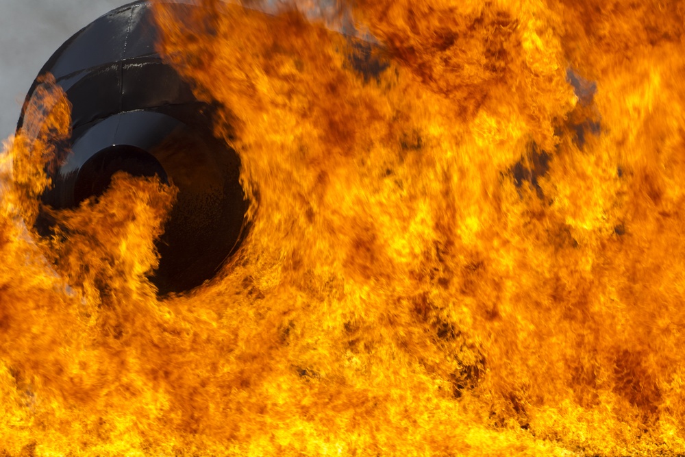 JFTB firefighters train in aircraft rescue and firefighting