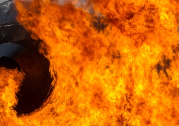 JFTB firefighters train in aircraft rescue and firefighting