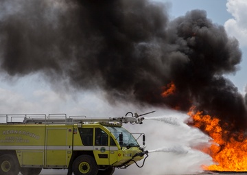 JFTB firefighters train in aircraft rescue and firefighting