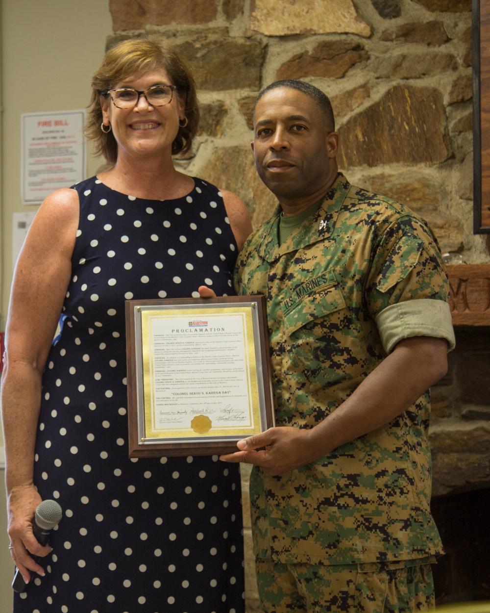 MCLB Barstow Change of Command reception