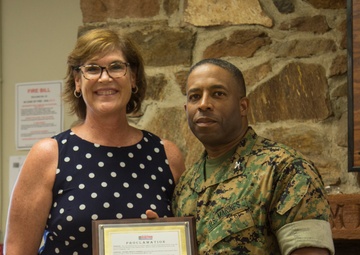 MCLB Barstow Change of Command reception