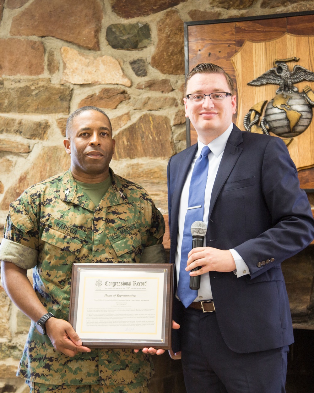 MCLB Barstow Change of Command reception