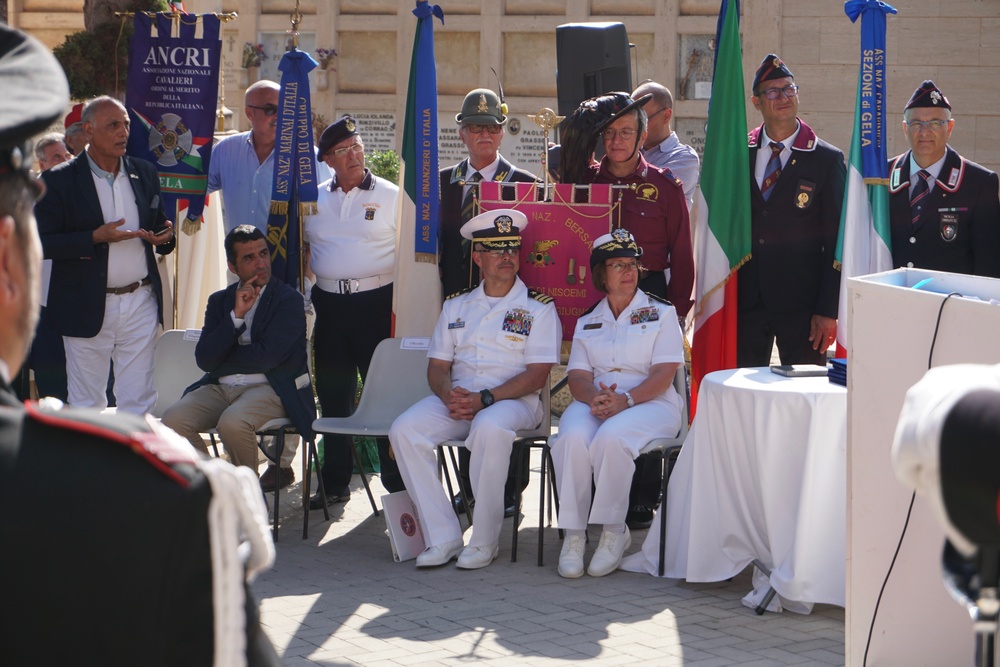 Operation Husky ceremony in Gela