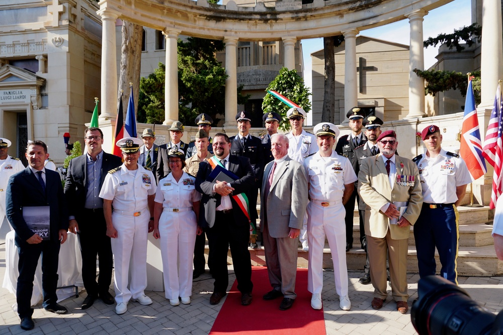 Conclusion of Operation Husky 75th Anniversary Ceremony