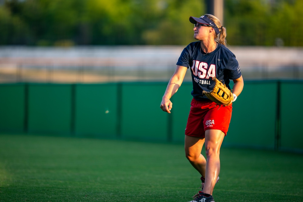 DVIDS Images USA Women's National Softball Team practice in Iwakuni